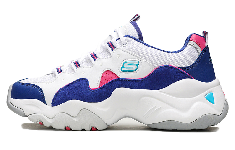 Skechers D'Lites 3.0 Zenway Low Top Sneakers White/Blue Women's