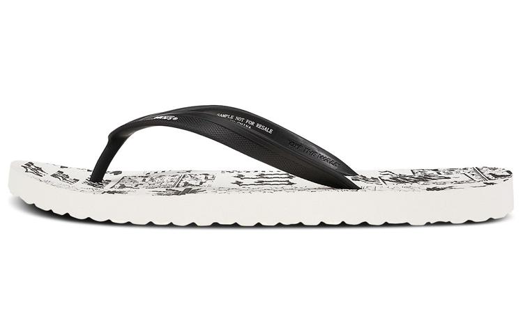 Vans Makena Fashion Unisex Black White Slippers 'Black White'