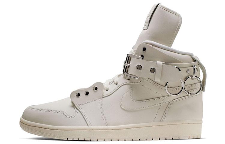 Comme Des Garçons X Jordan 1 Retro Strap High White