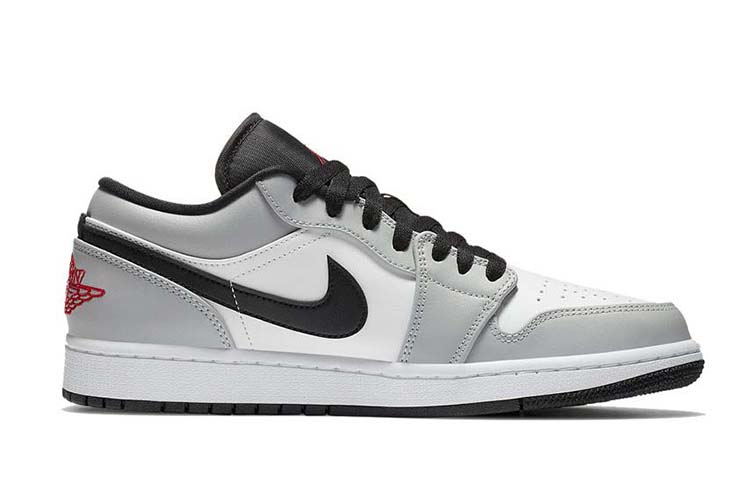 Jordan Air Jordan 1 Anti Slip Wear Resistant Low Top Vintage Basketball Shoes Men's Smoke Gray