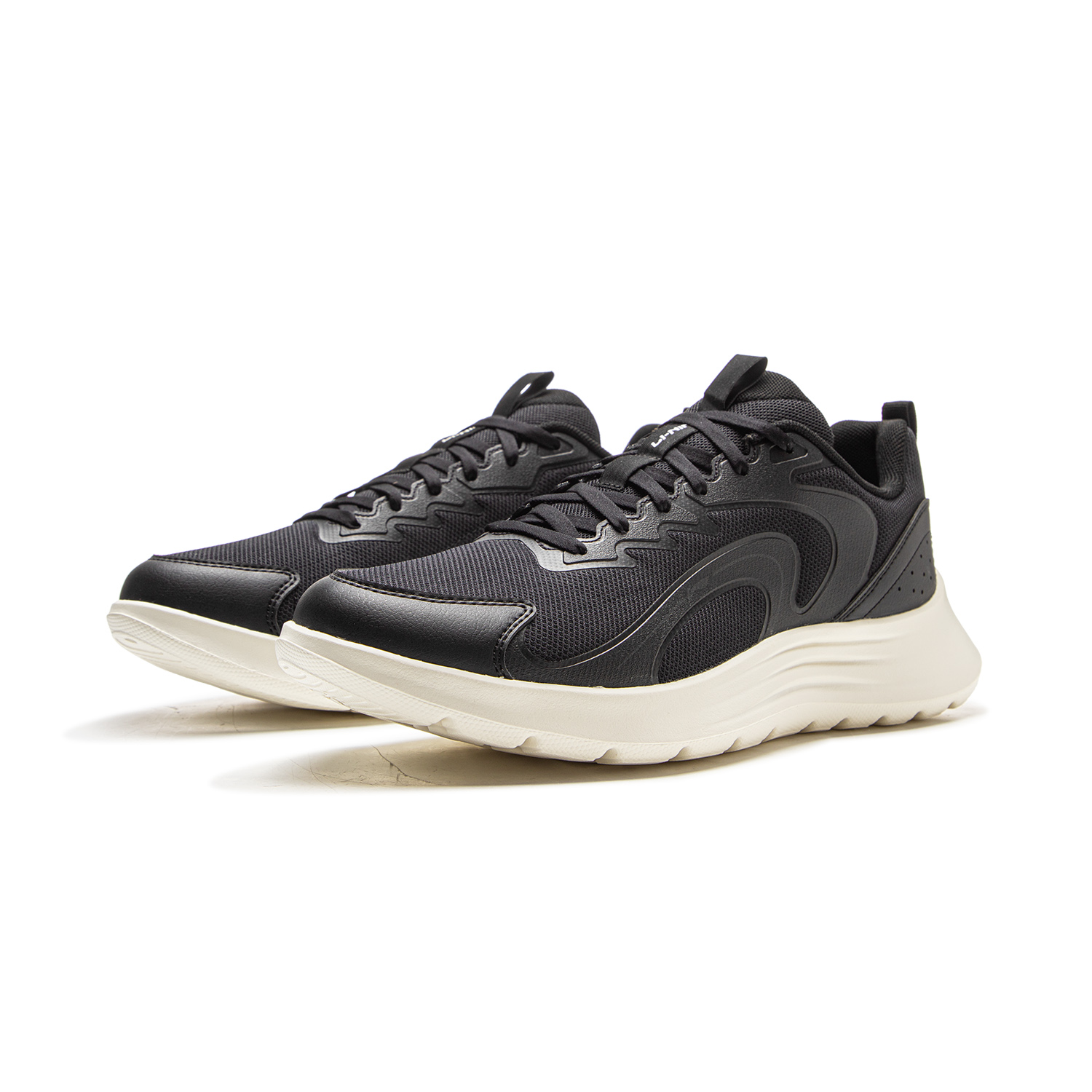 LiNing Light Feather FW Shock Absorbers Slip Resistant Abrasion Resistant Breathable Low Top Running Shoes Men's Black купить в интернет-магазине Yoocart с быстрой доставкой по России.