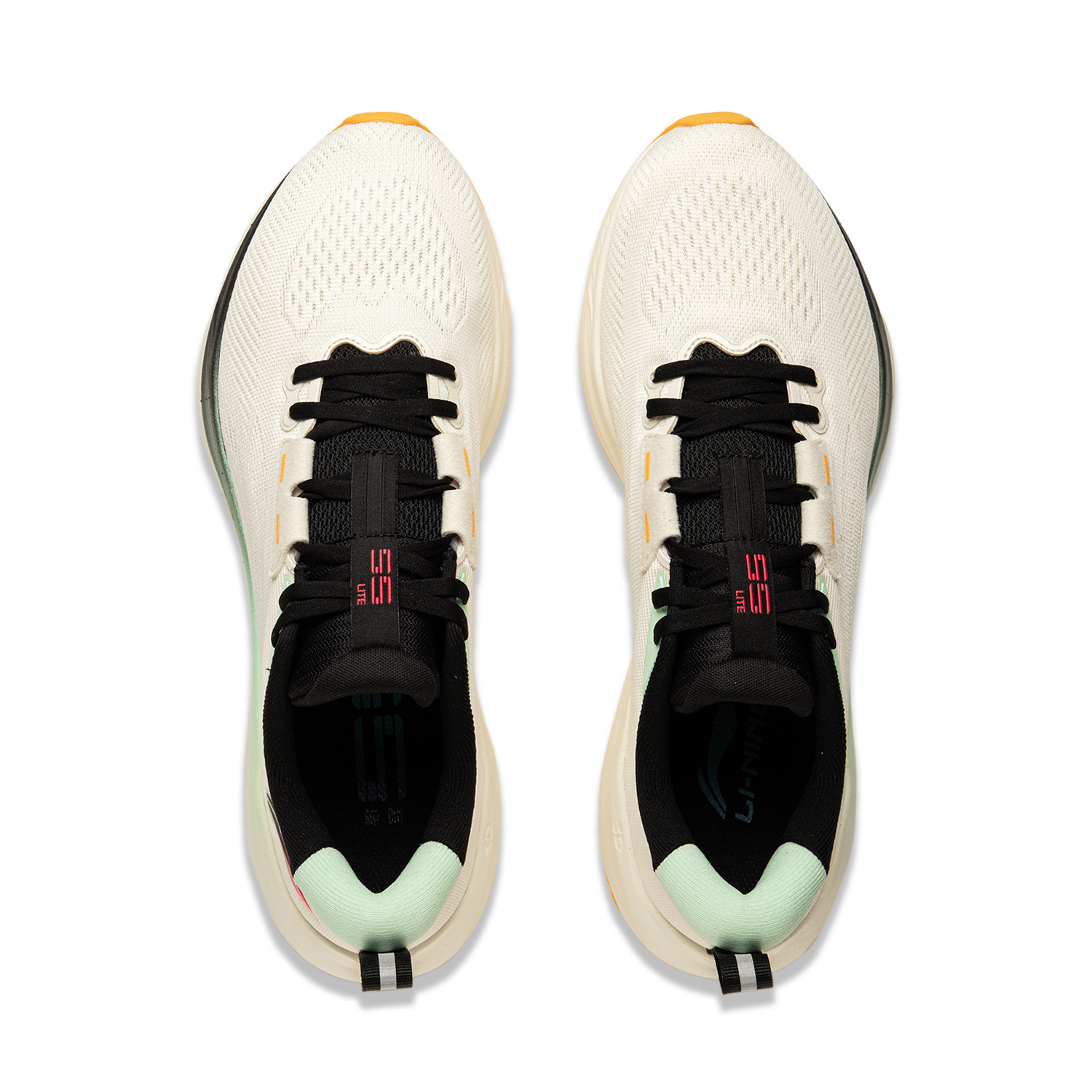 LiNing Wu Yi Lite 2.0 V2 Cushioned Anti-Slip Wear-Resistant Breathable Lightweight Low-Top Running Shoes Men's Ecru