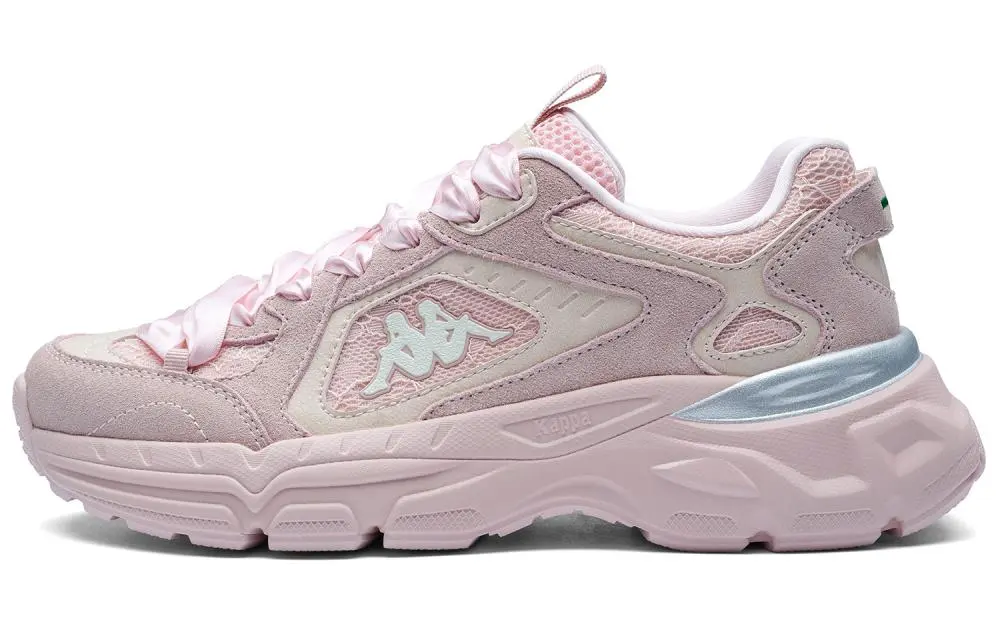 Kappa O.2000 Height Increasing Abrasion Resistant Low top Running Shoes Women's Cream Pink