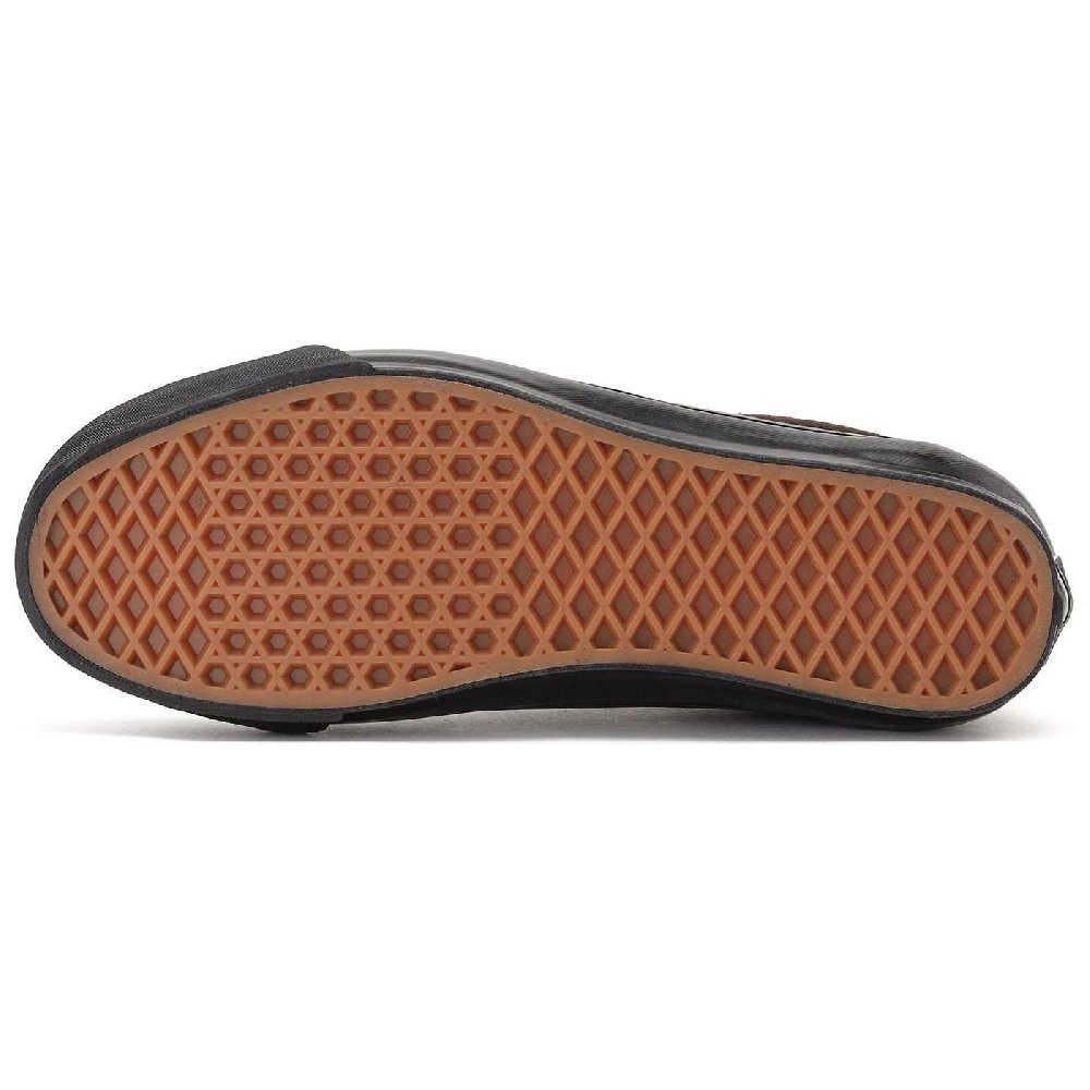 Vans Anti Slip Wear Resistant Low Top Skateboard Shoes Unisex Brown Black