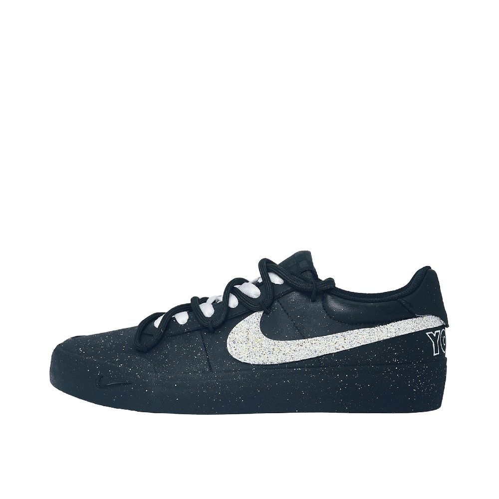 Nike Court Shot Low Top Skateboard Shoes Men's Black White
