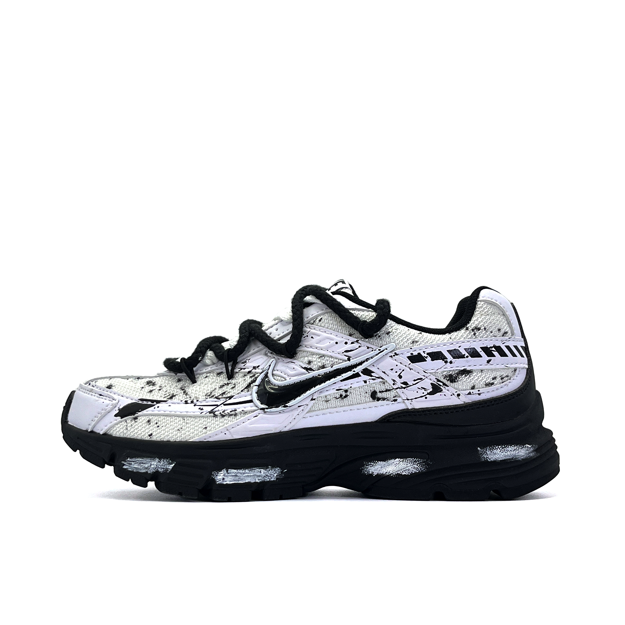 Nike Initiator Cushioning, Wear Resistant Low top Running Shoes Unisex Black White