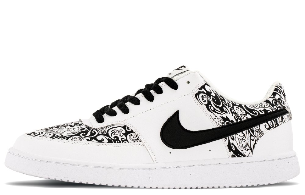 Nike Court Vision 1 NikeCV1 Shock Absorbers Low Top Skateboard Shoes Men's Black White