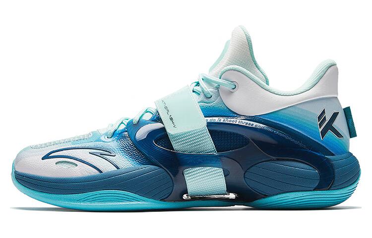 Anta KT-SPLASH-V Breathable And Sweat-absorbent High-Top Basketball Shoes Men's Blue White