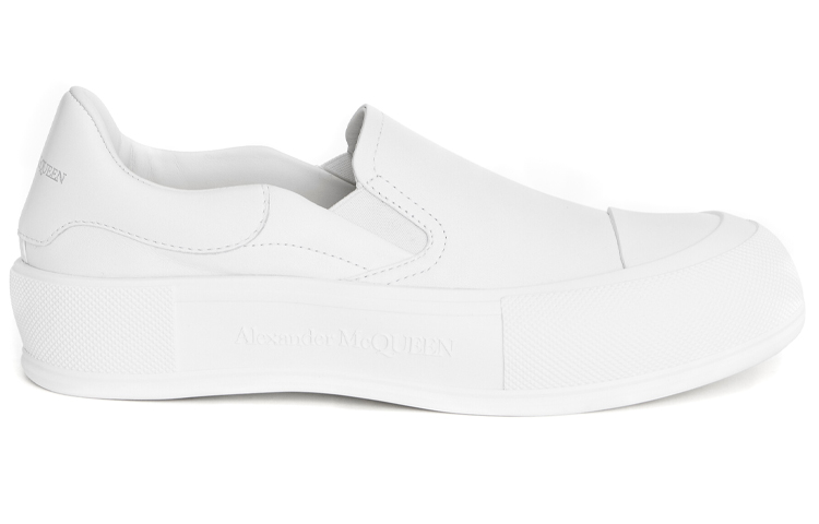 Alexander McQueen Deck Low-Top Skateboard Shoes Women's White