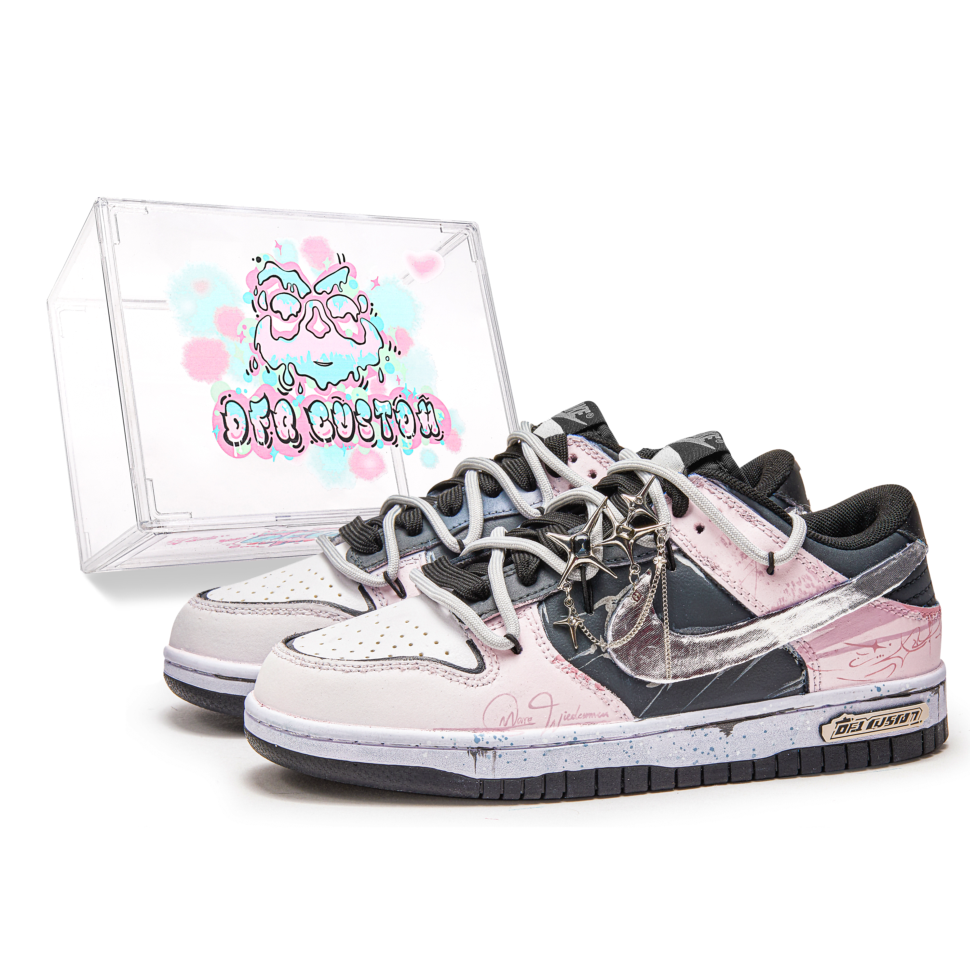 Nike Dunk Skateboard Shoes Unisex Low top Black/Pink купить в интернет-магазине Yoocart с быстрой доставкой по России.