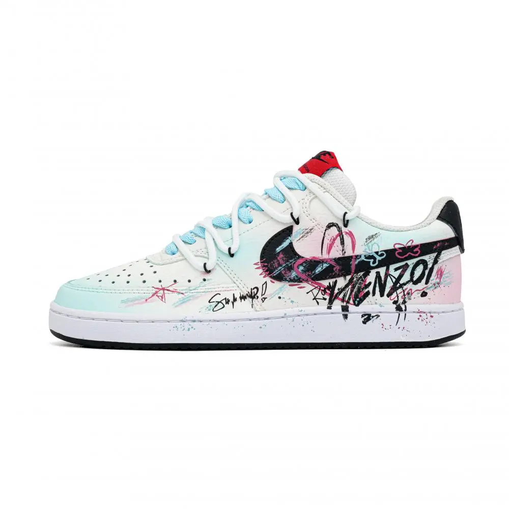 Nike Court Vision 1 Skateboard Shoes Unisex Low top Black/Beige