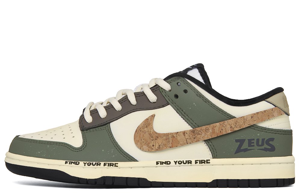 Nike Dunk Anti Slip Wear Resistant Low Top Skateboard Shoes Men's Green