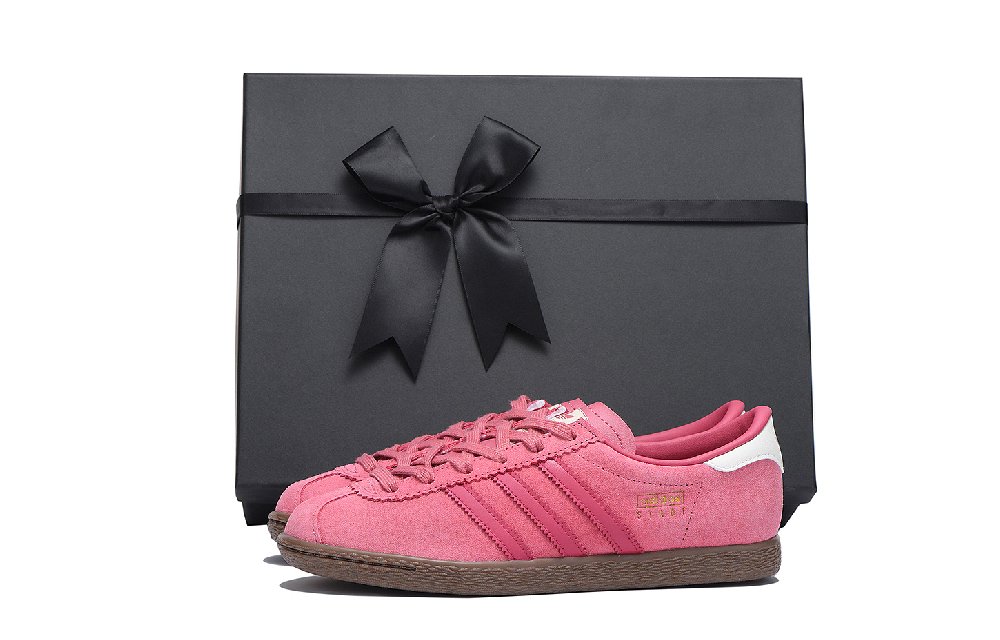 Adidas Originals Stadt Anti Slip Wear Resistant Low Top Skateboard Shoes Unisex Pink