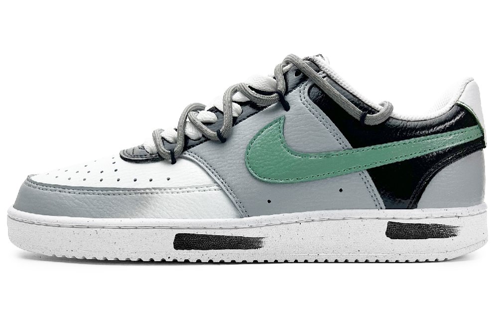 Nike Court Vision Drifting Anti-Slip And Wear-Resistant Lightweight Low-Top Skateboard Shoes Men's Gray