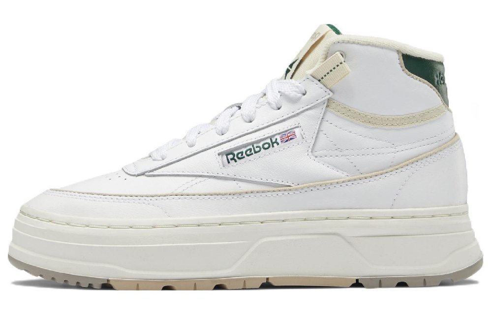 Reebok Mid Geo Mid Shoes 'White Dark Green' Women's