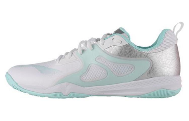 LiNing Cushioned Wear-Resistant Lightweight Low-Top Training Shoes Unisex White Silver