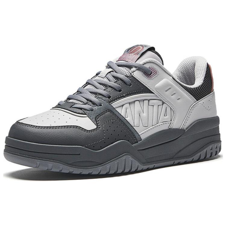 Anta Slam Wear resistant And Lightweight Low Top Skateboard Shoes Women's Gray Black