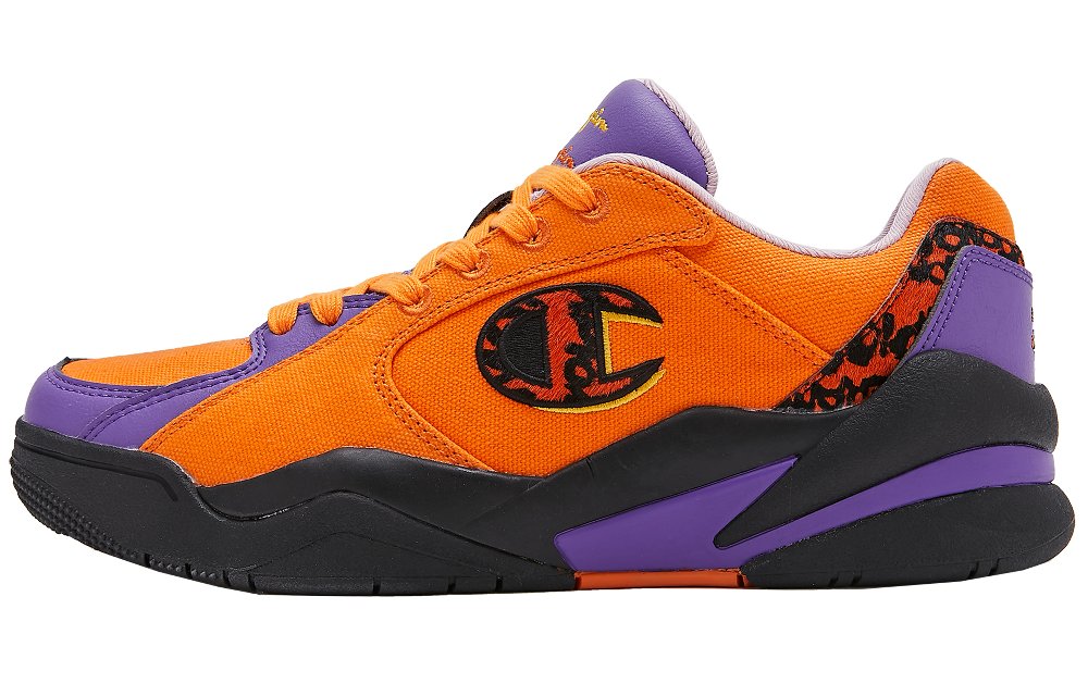 Champion Tiger Series Cushioning Low-Top Vintage Basketball Shoes Unisex Hot Blood Orange