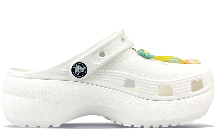 Crocs Classic Platform Clog Clogs Women's Green White