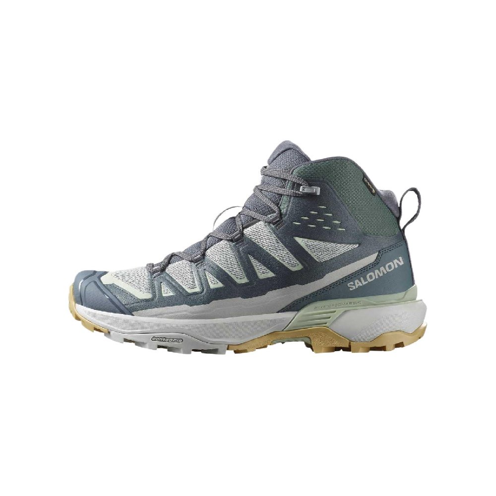 SALOMON X ULTRA 360 Slip-Resistant High-Top Hiking Shoes Men's Gray