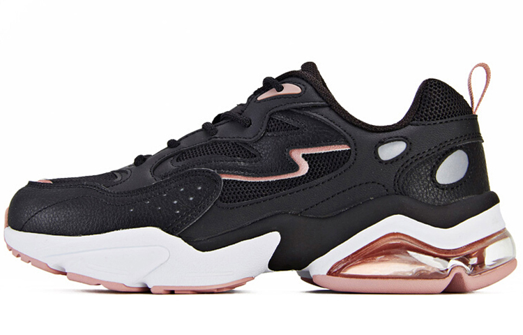 361° Cushioning, Slip Resistant, Abrasion Resistant Coverage Low Top Sports Casual Shoes Women's Black Gold