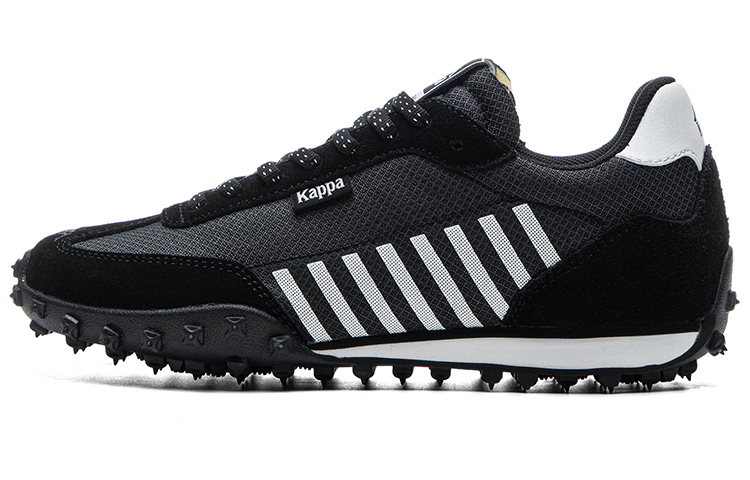 Kappa Anti Slip Wear Resistant Low Top Casual Running Shoes Unisex Black