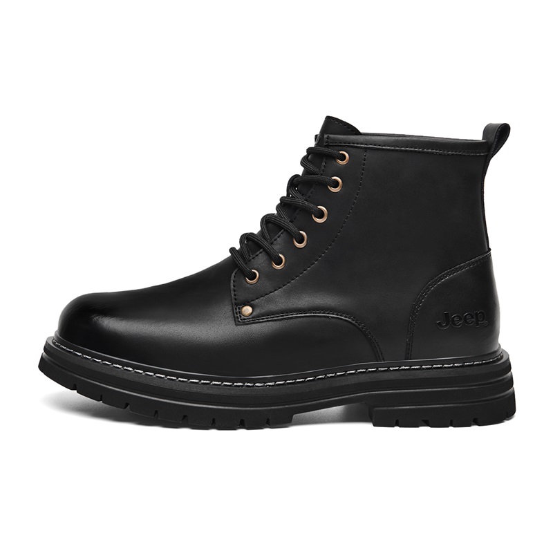 Jeep Martin Boots Men Black