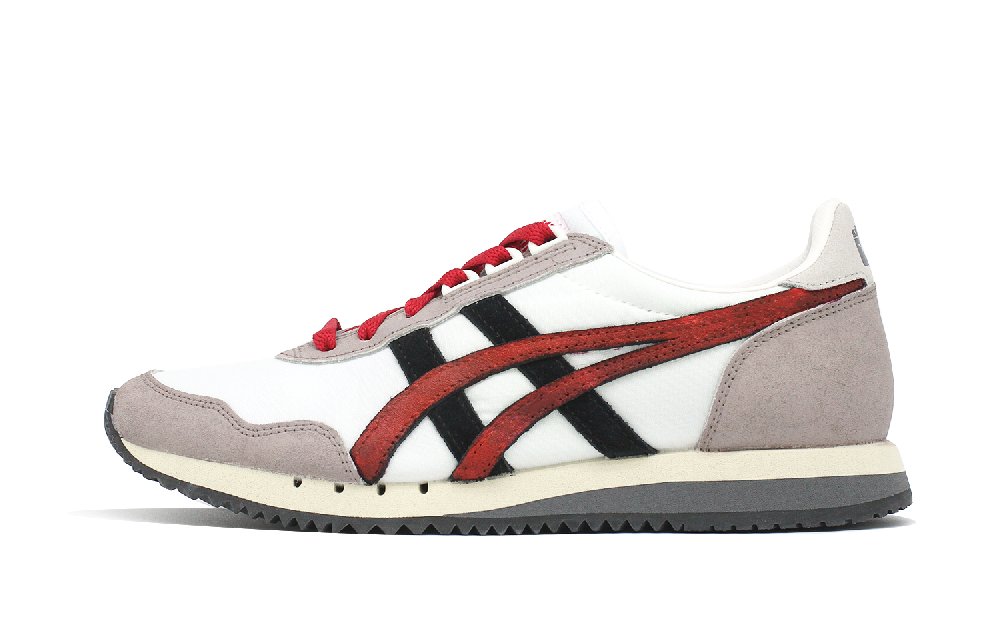 Onitsuka Tiger Dualio Vintage Red Vibe Style Non-slip Lightweight Low-Top Casual Shoes Unisex Black White Red