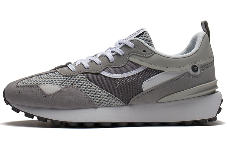 LiNing Fangyuan Classic Anti-Slip Wear-Resistant Low-Top Sports Casual Shoes Men's Gray