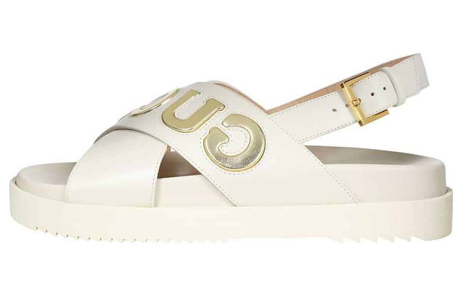 GUCCI Women's Sandal 'White Metallic Gold' Women's