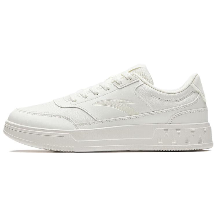 Anta Dancing Abrasion Resistant Breathable Low Top Skateboard Shoes Men's Ivory White