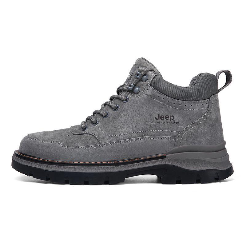 Jeep Wear-Resistant Slip-Resistant Mid-Top Hiking Trekking Shoes Men's