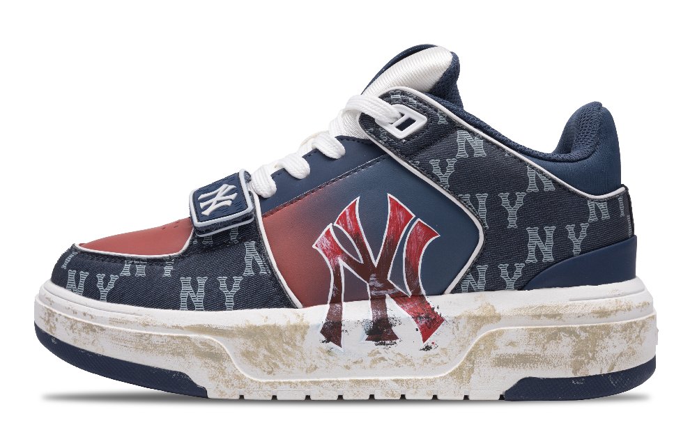 MLB Chunky Liner Skateboard Shoes Unisex Mid-Top Red/Blue