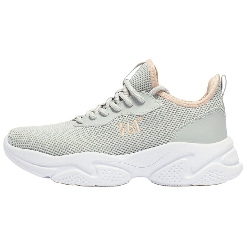 361° Cushioning Wear-Resistant Low-Top Casual Running Shoes Women's Gray Pink
