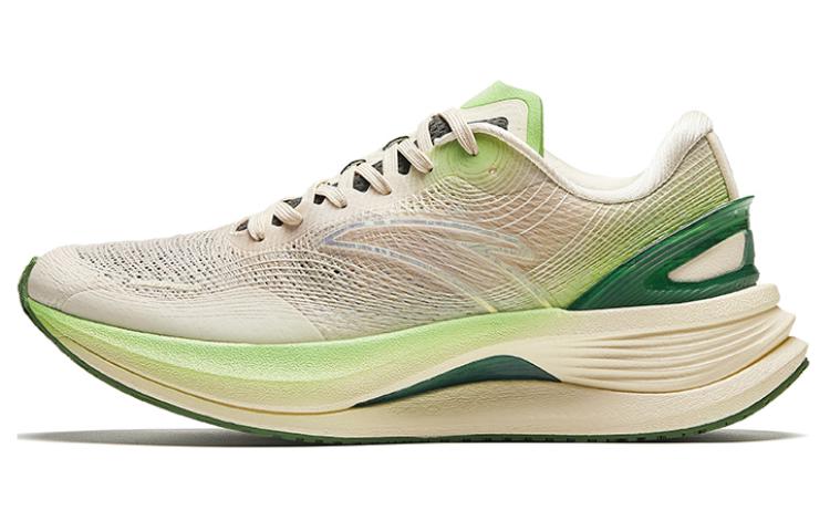 Anta Cushioning Wear-Resistant Low-Top Running Shoes Men's White Green
