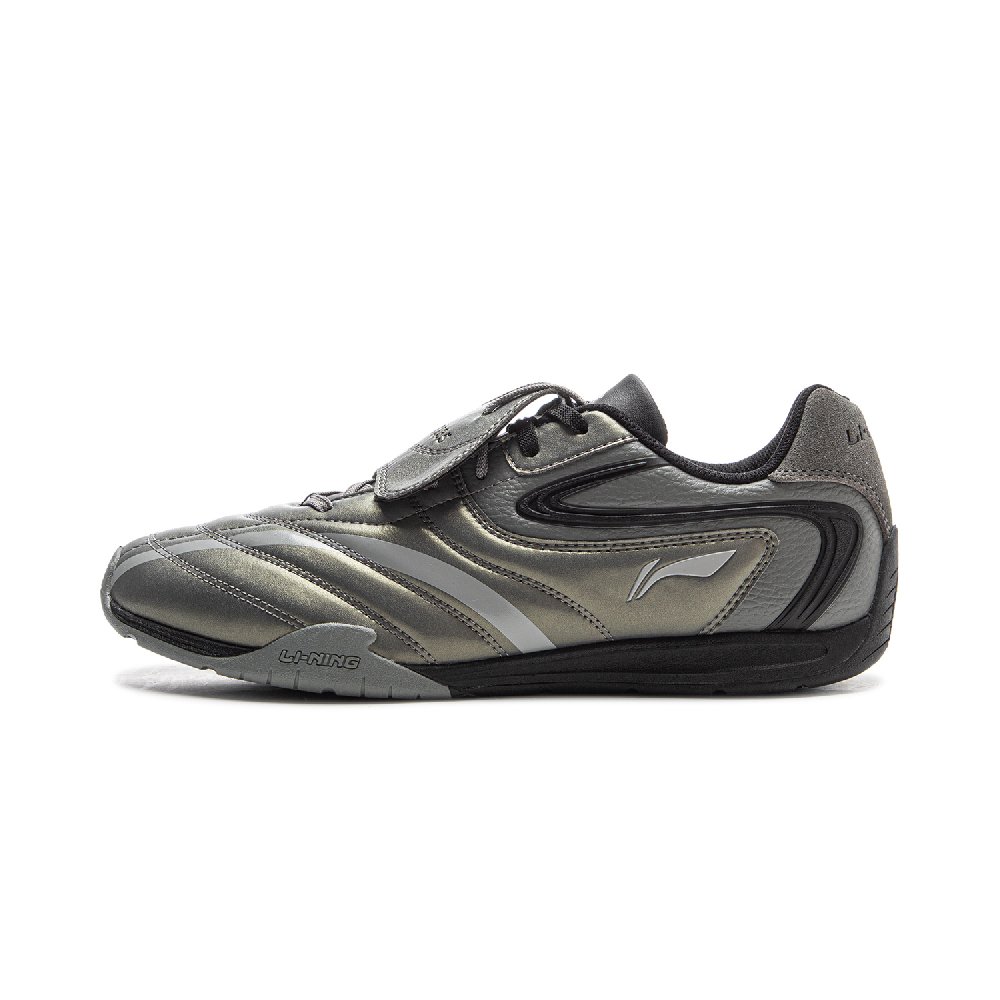 LiNing Film Pulse Slip Resistant, Abrasion Resistant, Lightweight Low Top Casual Shoes Men's Asphalt Gray