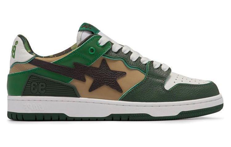 A BATHING APE SK8 STA Stylish Skateboarding Shoes Women's Classic Green купить в интернет-магазине Yoocart с быстрой доставкой по России.