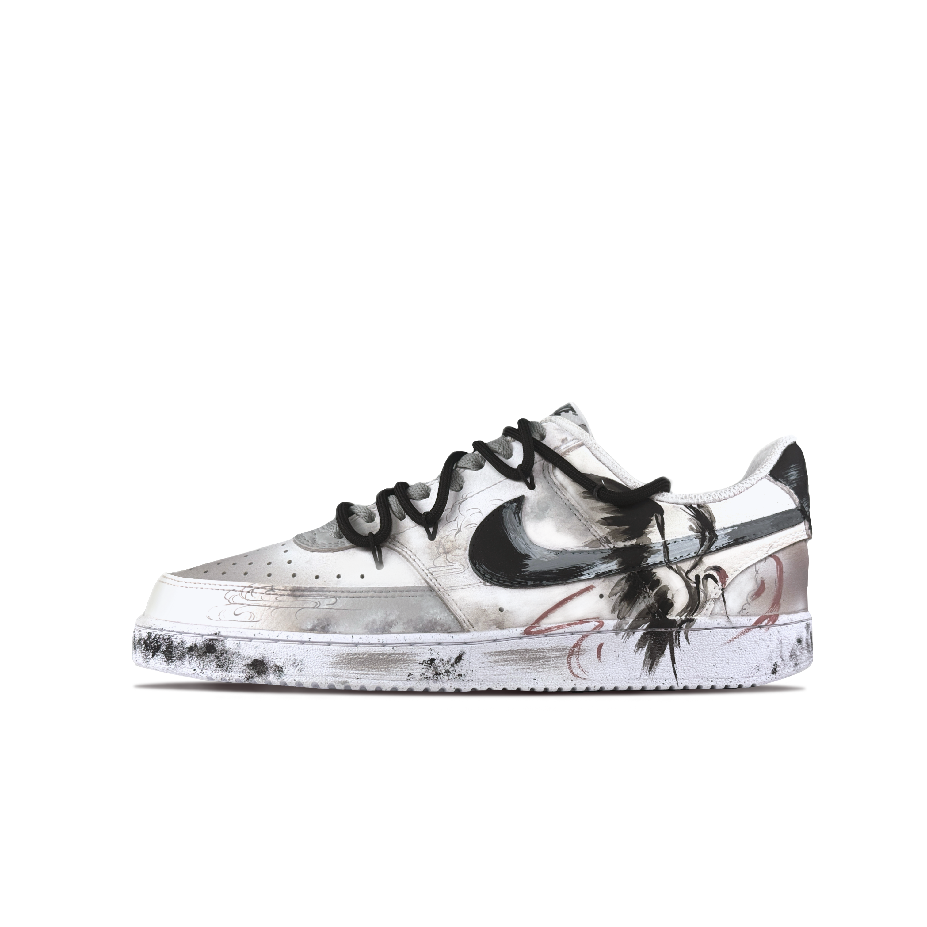 Nike Court Vision 1 Explosive Plan Crane's Return Anti Slip Wear Resistant Low Top Skateboard Shoes Unisex Beige Gray купить в интернет-магазине Yoocart с быстрой доставкой по России.