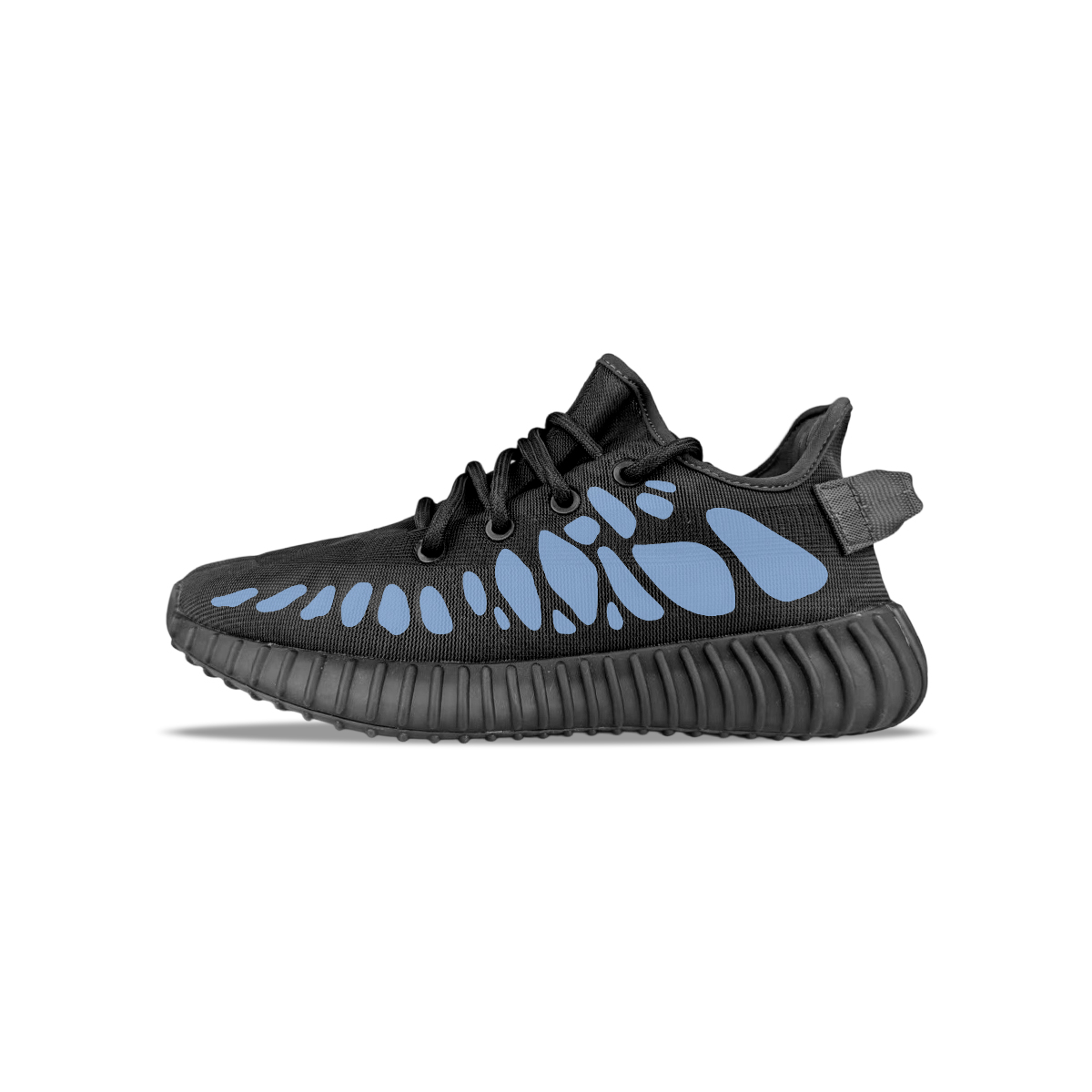 Adidas Originals Yeezy Boost 350 V2 Cushioning Abrasion Resistant Lightweight Low top Casual Shoes Unisex Black Blue