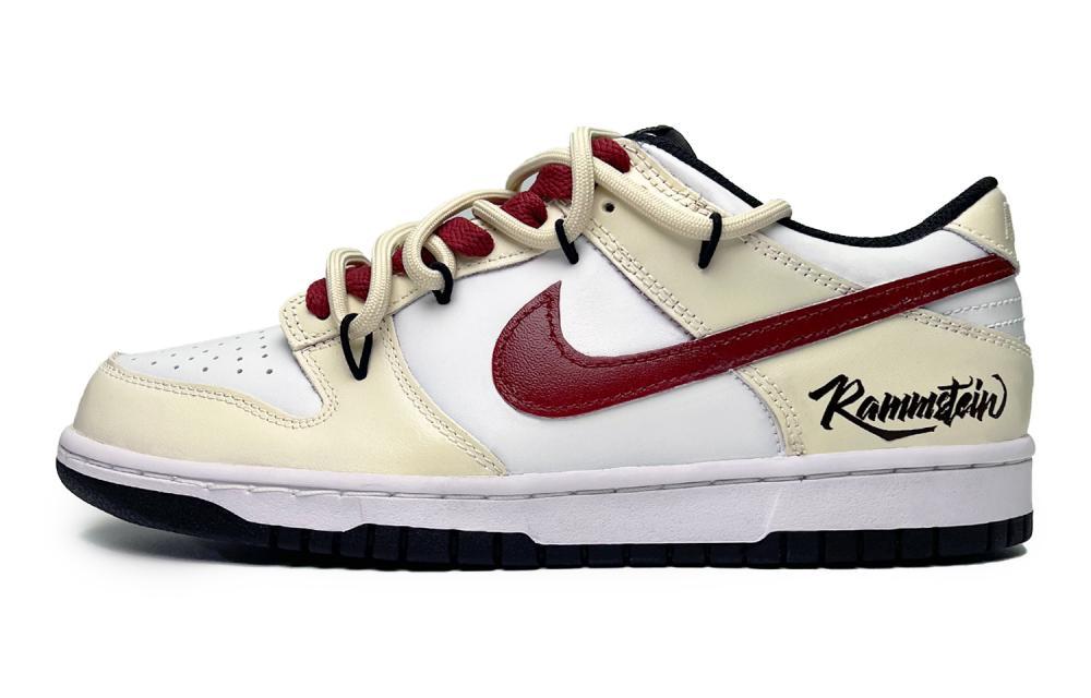Nike Dunk Skateboard Shoes Men Low-Top Yellow/Red/White