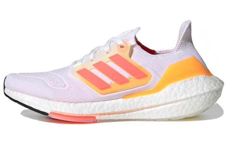 Adidas Ultra Boost 22 White Turbo Flash Orange Women's