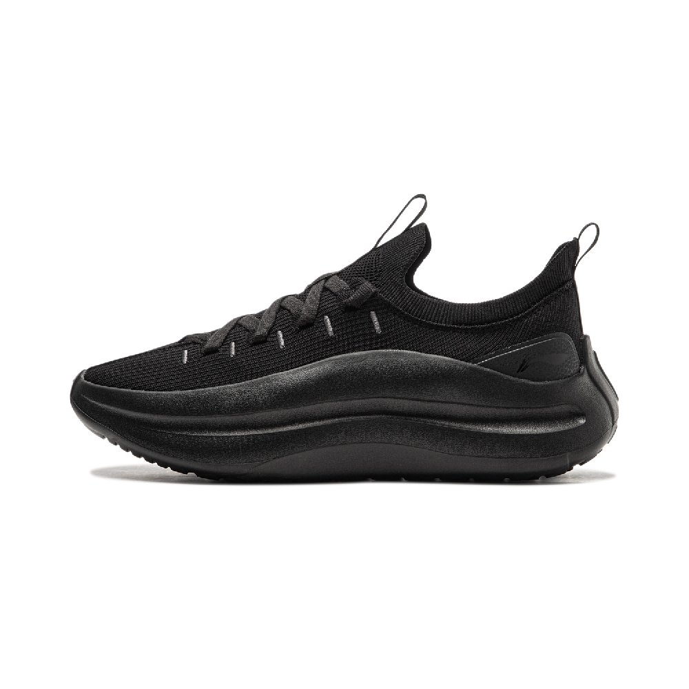 LiNing Cloud Wave Cushioned Anti-Slip And Wear-Resistant Lightweight Low-Top Casual Shoes Men's Night Black