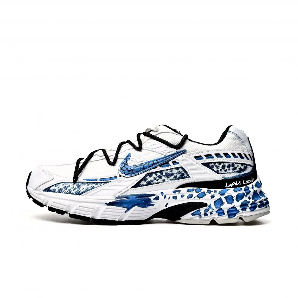 Nike Initiator Abrasion Resistant Breathable Low top Running Shoes Unisex Blue Black White