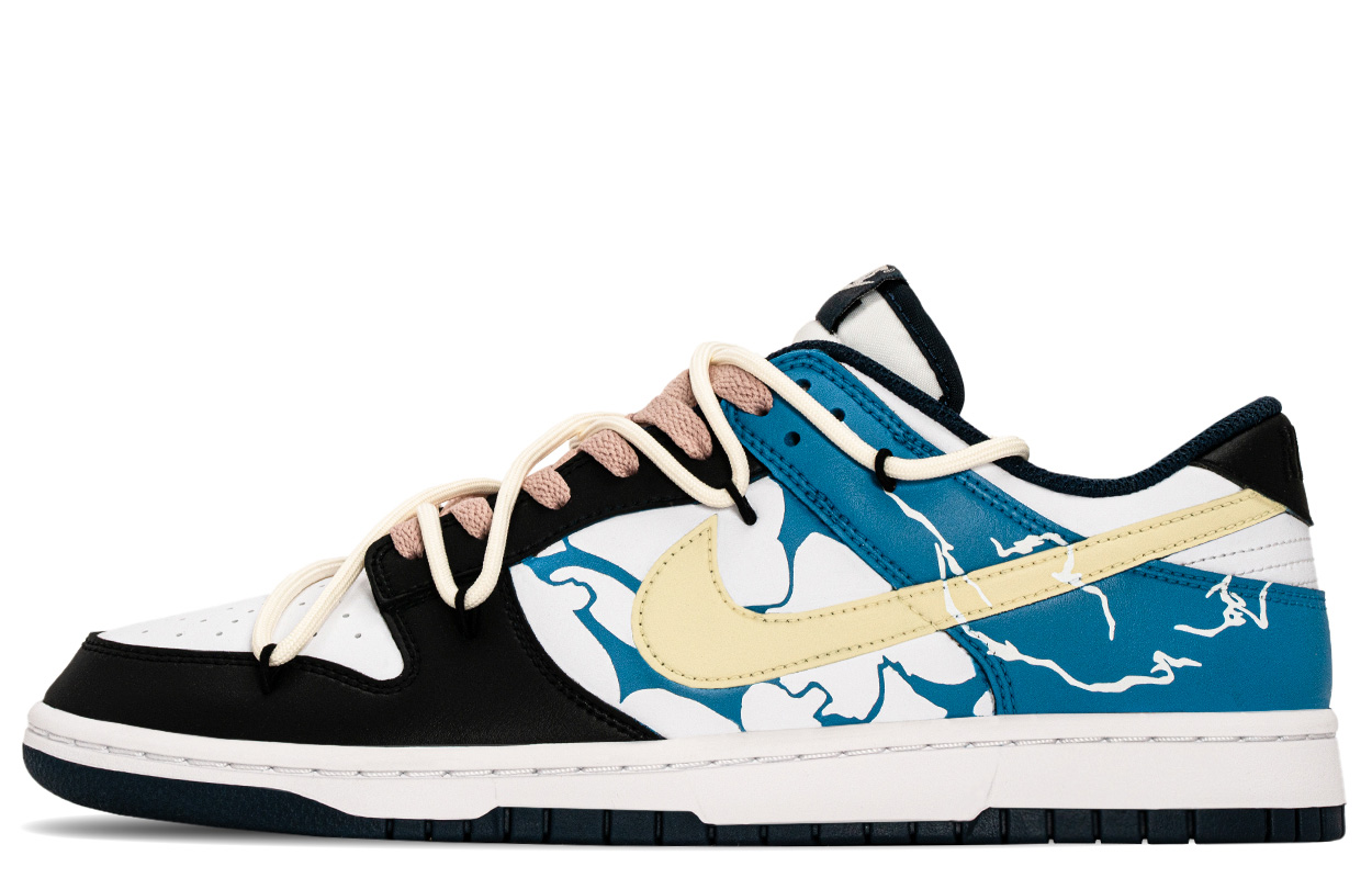 Nike Dunk Skateboard Shoes Men's Low top Blue White