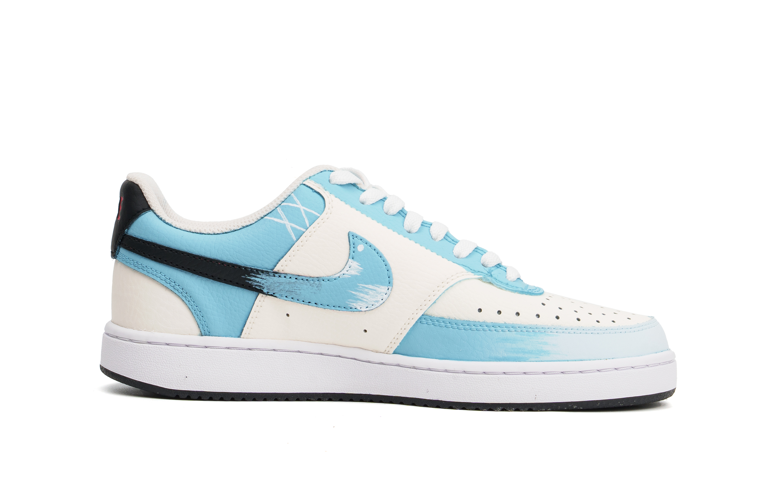 Nike Court Vision 1 Cushioning Low top Skateboard Shoes Men's White Blue купить в интернет-магазине Yoocart с быстрой доставкой по России.