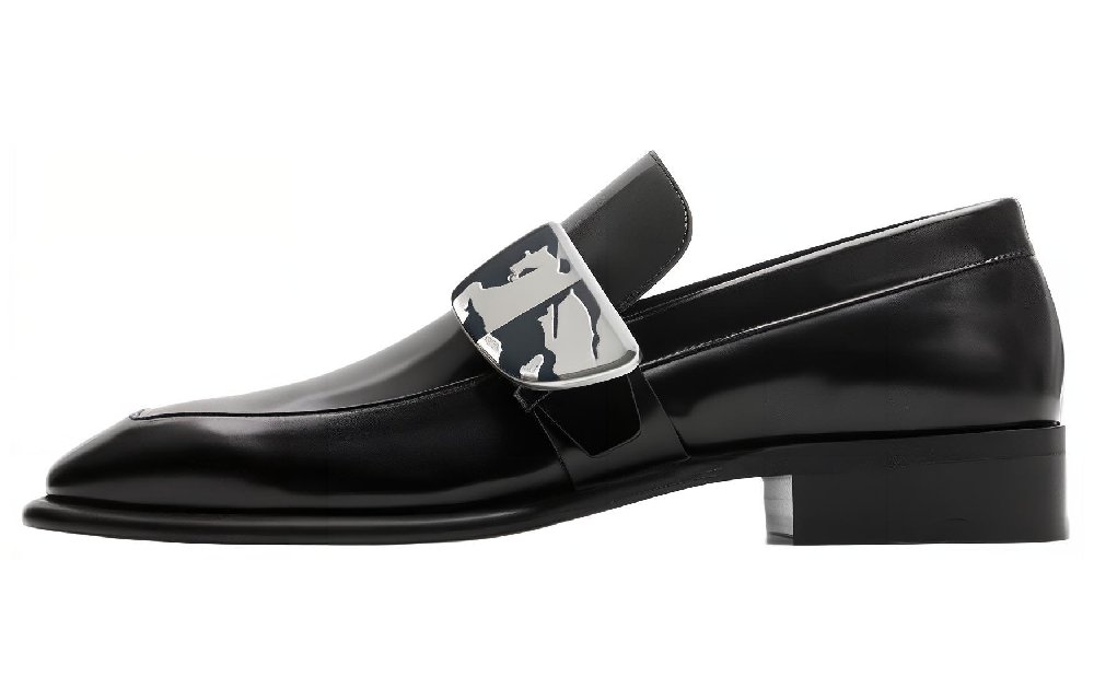 Burberry Shield Leather Loafers