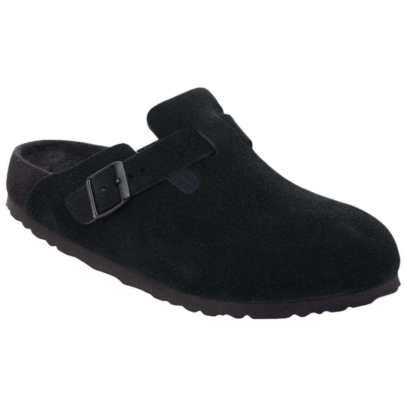 Birkenstock Boston EVA Abrasion Resistant Closed Toe Slippers Unisex Black Narrow