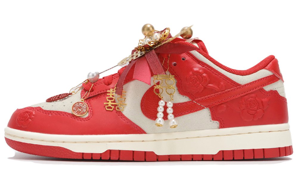 Nike Dunk Low Top Skateboard Shoes Unisex Red