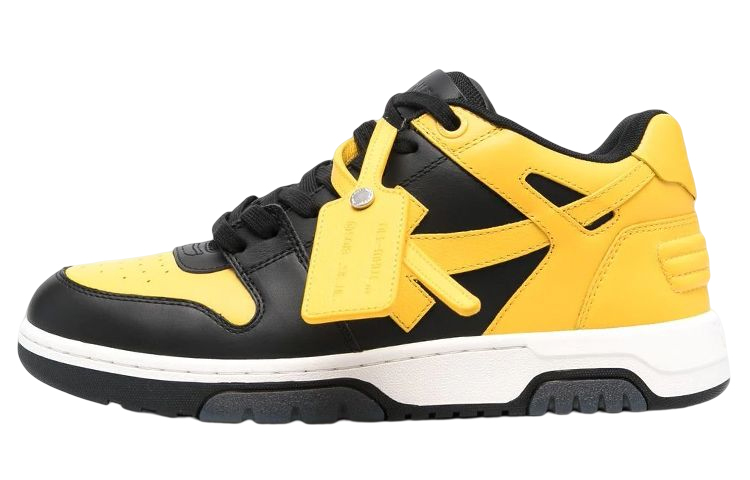 OFF WHITE Out Of Office Ooo Low Tops Black Yellow