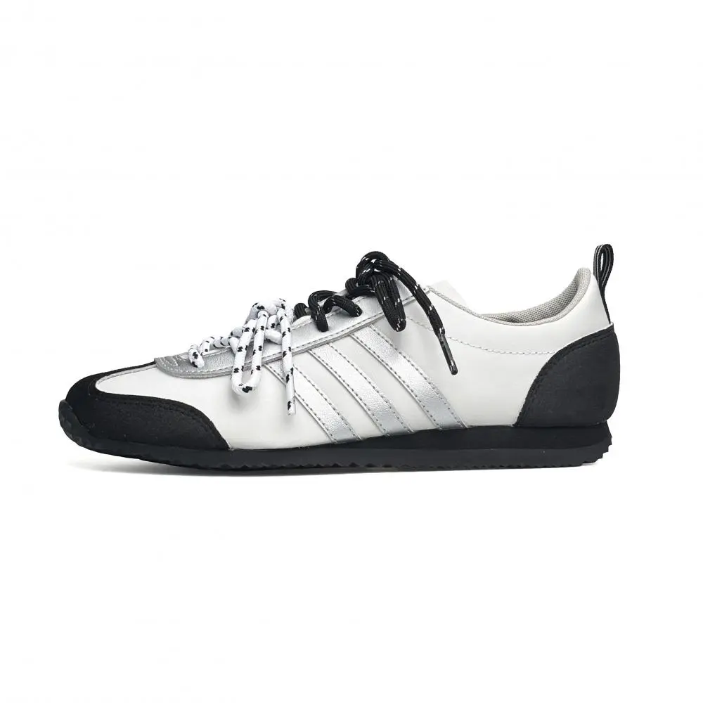 Adidas VS JOG 2.0 WAO Abrasion Resistant Low top Casual Shoes Unisex Silver Black